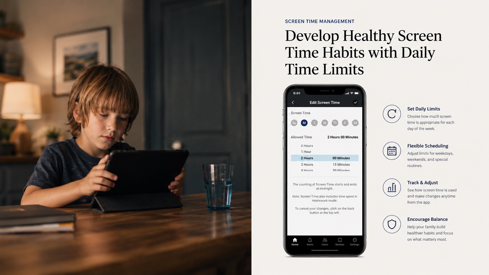 Develop healthy screen time habits — Gryphon app screen time controls